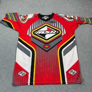 MSR‎ Jersey Men XL Red MotoCross Dirt Bike System Star Off Road Racing VTG